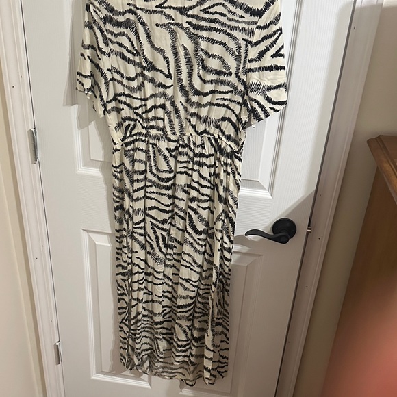 Zebra Print V-Neck Dress - Picture 3 of 3